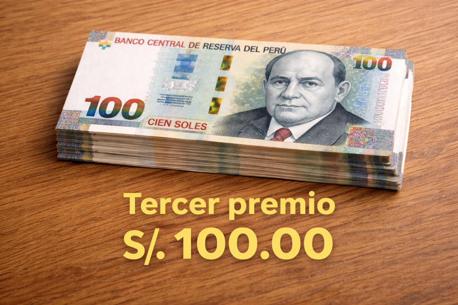 Tercer premio S/100